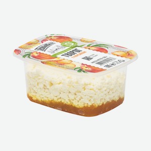 Творог Первый Вкус 130г Персик Контейнер