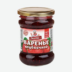 Варенье клубничное Знаток, 320 г