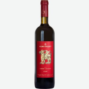 Вино Alma Valley Cabernet Sauvignon красное сухое 13% 750мл 750 г