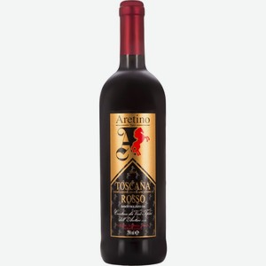 Вино ARETINO Tipici Toscana Rosso Тоскана IGT выдерж. кр. сух., Италия, 0.75 L
