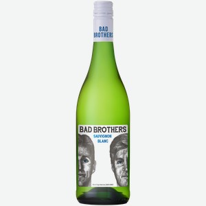Вино BAD BROTHERS Совиньон Блан белое сухое, 0.75л