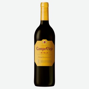 Вино Campo Viejo Tempranillo красное сухое Испания, 0,75 л