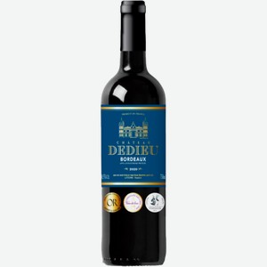 Вино Chateau Dedieu Бордо красное сухое 14% 750мл 750 г