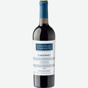 Вино CHATEAU TAMAGNE Каберне Кубань Таманский п-ов ЗГУ Российск. кр. сух., Россия, 0.75 L