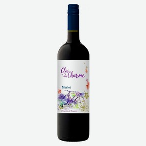 Вино Cloce du Charme Мерло красное сухое Франция, 0,75 л