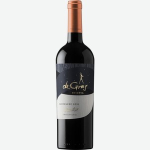 Вино de Gras Reserva Карменер красное сухое 13.5% 750мл
