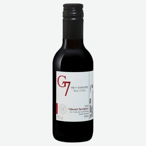 Вино G7 Каберне Совиньон красное сухое Чили, 0,187 л