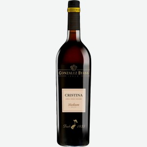 Вино Gonzalez Byass Херес Cristina Medium DO Jerez ликерное 17.5% 750мл
