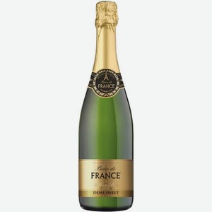 Вино игристое Beau de France белое полусладкое 10.5% 750мл 750 г