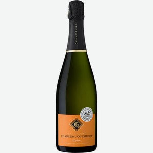 Вино игристое CHARLES GOUTHIERE выдержанное бел. брют, Франция, 0.75 L