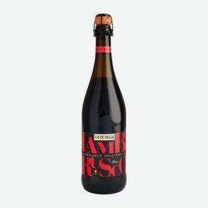 Вино игристое Lambrusco Ca  di Valle розовое полусладкое 9.5% 750мл 750 г