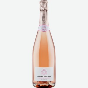 Вино игристое LEOPOLD LEMAN Креман де Бордо выдержанное розовое брют, 0.75л