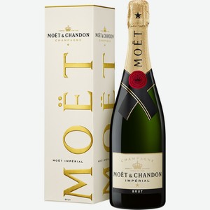 Вино игристое MOET & CHANDON CHAMPAGNE Империаль выдерж. бел. брют п/у, Франция, 0.75 L