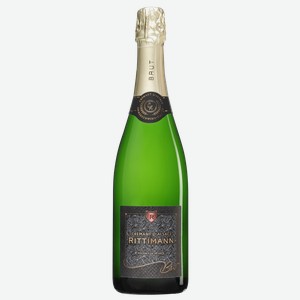 Вино игристое RITTIMANN CREMANT Blanc выдержанное белое брют, 0.75л