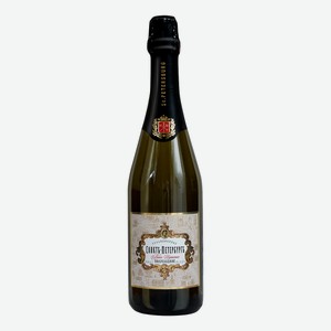 Вино игристое Санктъ-Петербургъ Традиционное белое полусладкое, 0.75л