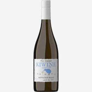 Вино KIWINE Sauvignon Blanc Мальборо сортовое белое сухое, 0.75л