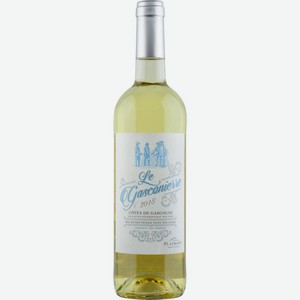 Вино LE GASCONIERRE Кот де Гасконь Блан Ле Гасконьер орд. бел. сух., Франция, 0.75 L