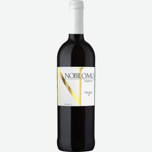 Вино NOBILOMO Primitivo Апулья IGP сортовое кр. сух., Италия, 0.75 L