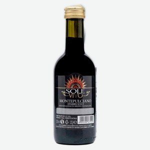 Вино Sole Vivo Montepulciano d’Abruzzo красное сухое Италия, 0,25 л