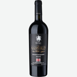 Вино TETRIU Алазанская Долина ординарное сортовое красное полусладкое, 0.75л