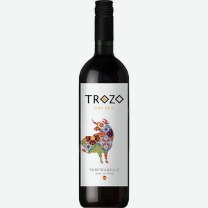 Вино TROZO Tempranillo сортовое красное сухое, 0.75л