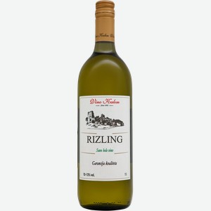 Вино VINO KALEM Рислинг ординарное белое сухое, 1л