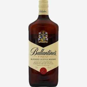Виски BALLANTINE S Файнест Шотландский купажированный 40–43%, 0.75л