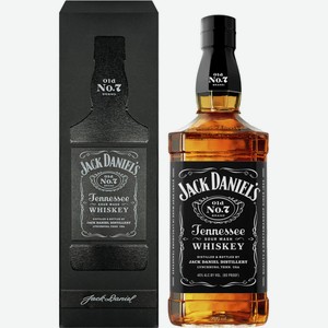 Виски JACK DANIEL S Tennessee whiskey зерновой алк.40%, США, 0.75 L