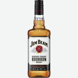 Виски JIM BEAM Bourbon 40%, 0.7л