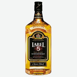 Виски Label 5 шотландский купажированный 40%, 500мл
