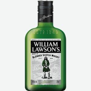 Виски WILLIAM LAWSON S купажированный, 40%, 0.25л