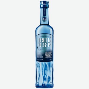 Водка особая  ПЯТЬ ОЗЕР  СИБИРСКАЯ КЛЮКВА 38% 0.5л.
