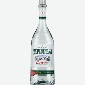 Водка ЗИМНЯЯ ДЕРЕВЕНЬКА Особая Кедровая на солодовом спирте 40%, 0.5л