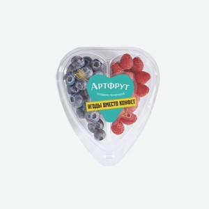 Ягодный микс «Артфрут» Сердце голубика-малина, 250 г