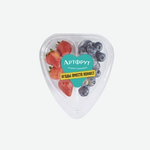 Ягодный микс «Артфрут» Сердце клубника-голубика, 200 г
