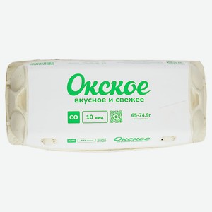 Яйца куриные «Окское» С0 белое, 10 шт