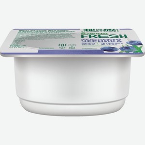 Йогурт ЛЕНТА FRESH Греческий двухслойный Черника 3,4% без змж, Россия, 125 г