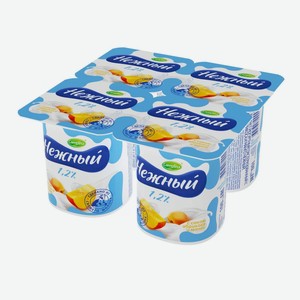 Йогуртный продукт Нежный с соком абрикоса-манго 1.2%, 100г