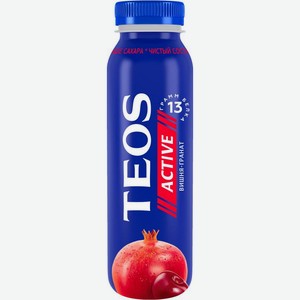 Йогурт питьевой Teos Active Вишня и Гранат 1.8% 260г