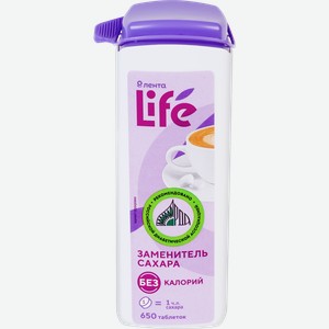 Заменитель сахара ЛЕНТА LIFE в таблетках, 650шт