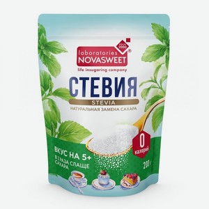 Заменитель сахара Novasweet стевия 200г